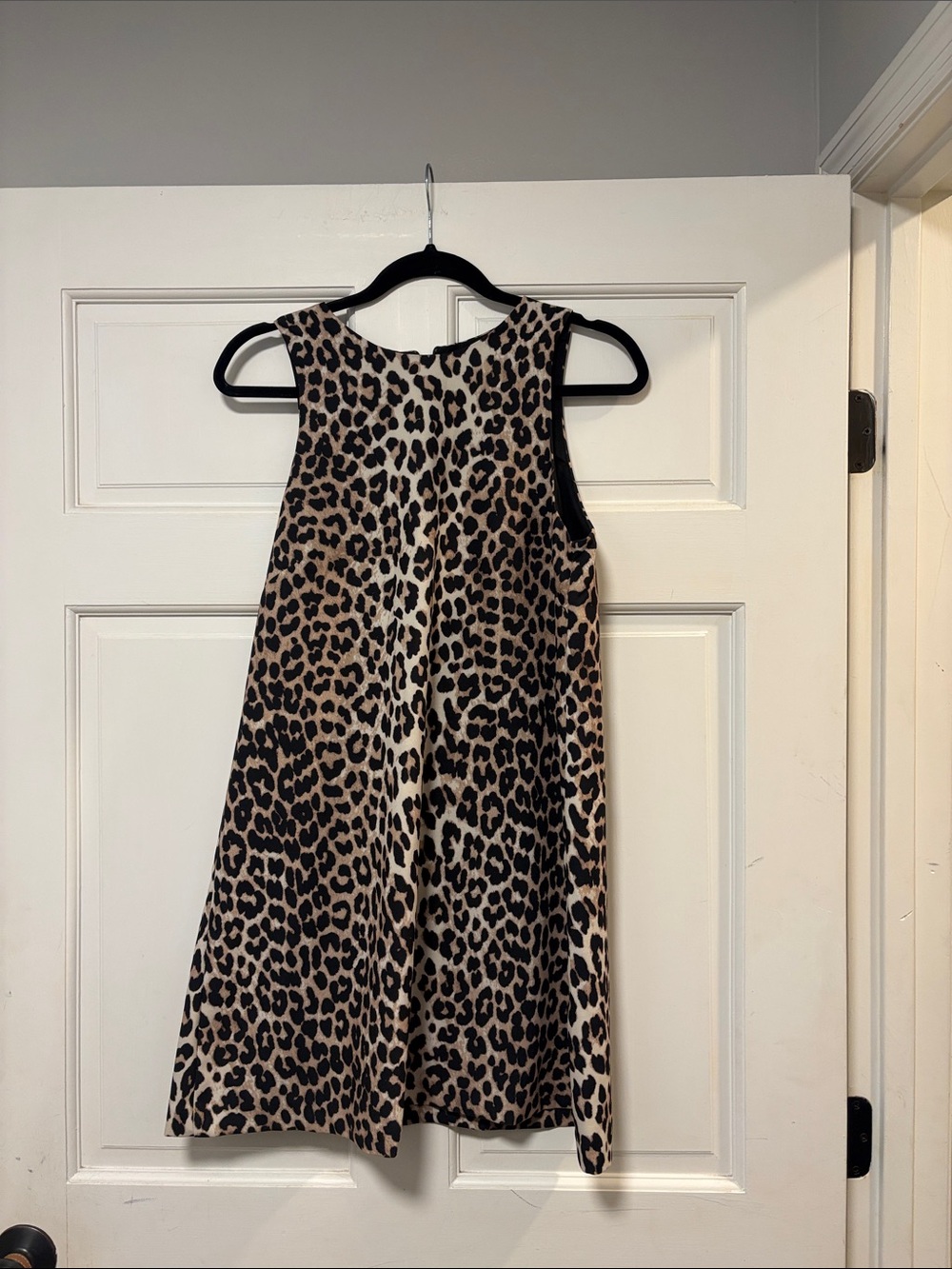 H&M Leopard Print Sleeveless Dress - Beige & Black